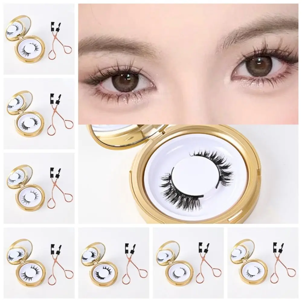 Natural Magnetic False Eyelashes Glue-free Simulation Three Magnetic False Eyelashes Set Waterproof Fluffy Wispy