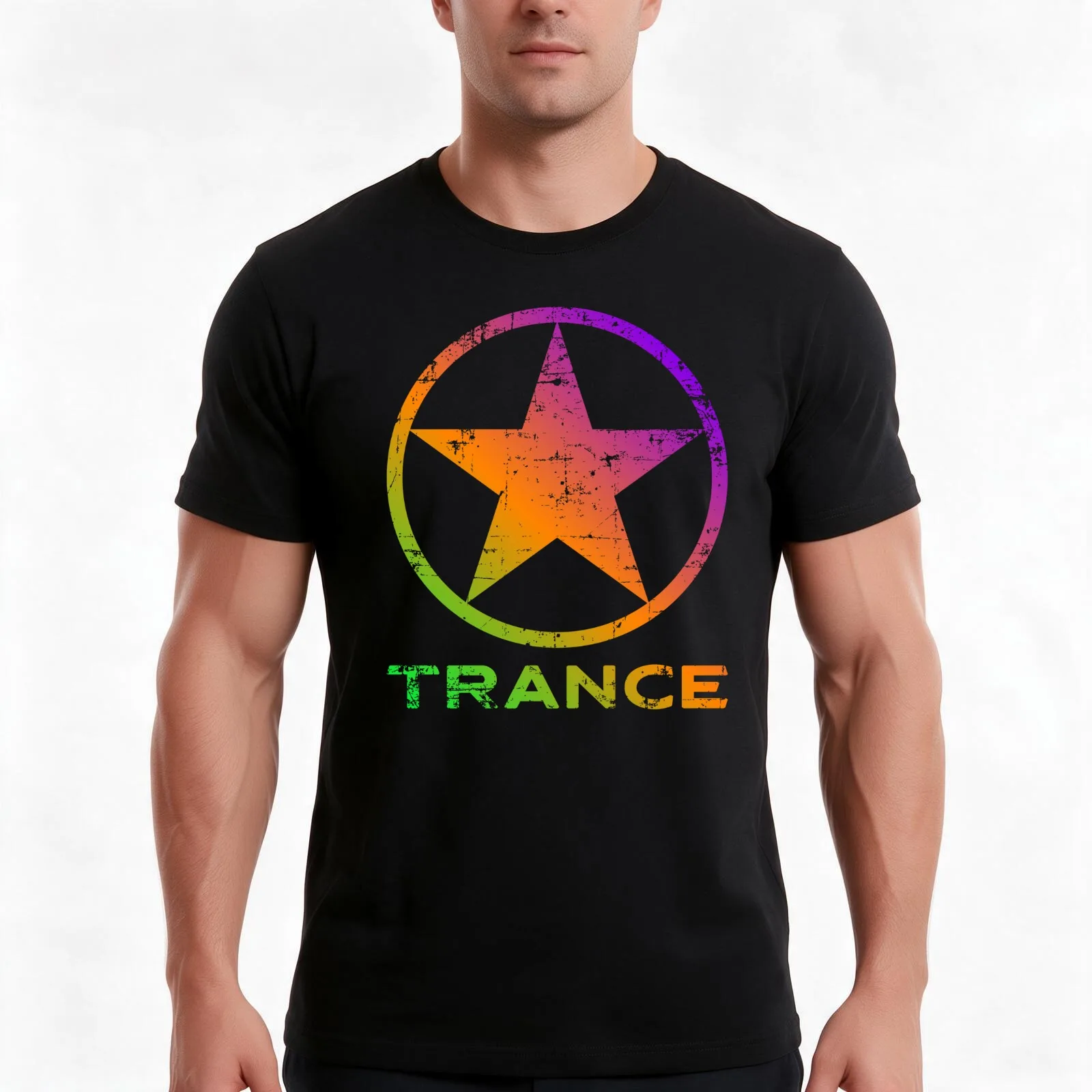 Uplifting Trance Psy Acid Goa Yoga Dance T-Shirt, Summer Casual Cotton Tee, Oversized Streetwear Tops, Vintage Graphic Print