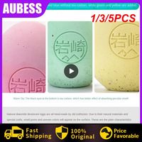 1/3/5PCS Porous Frosted Surface Odor Eliminator Egg-shaped Diatomite Deodorizer Keep Fresh Manual Polishing Deodorized Eggs