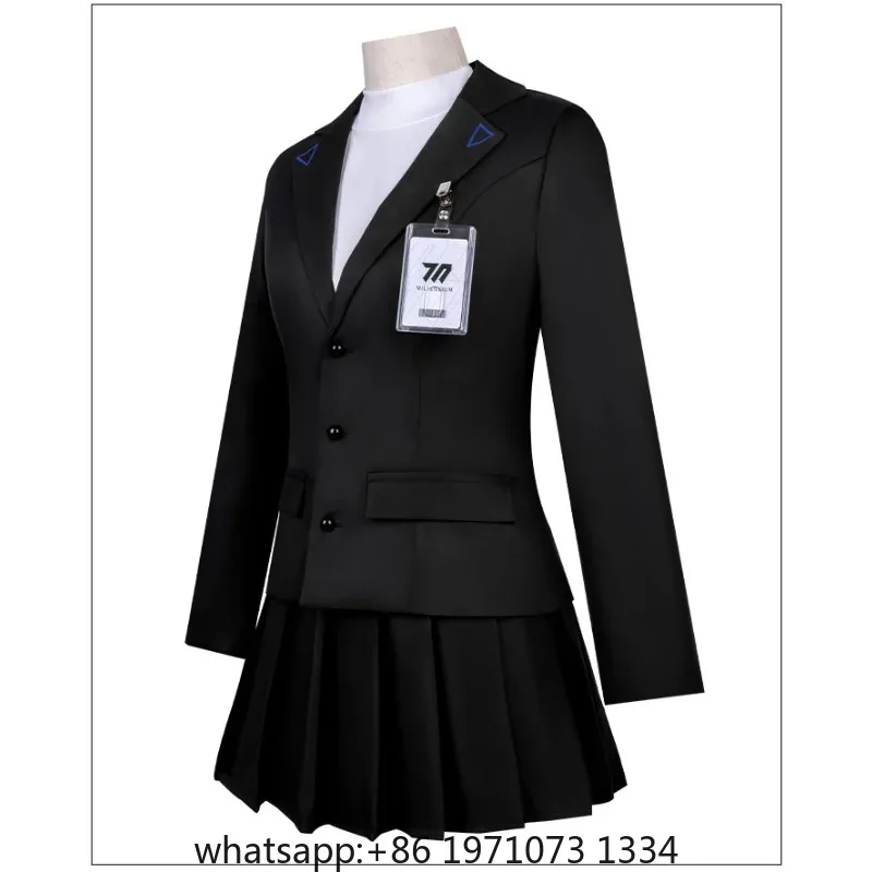 Anime Game Blue Archive Tsukatsuki Rio Cosplay Costume wig School uniform Skirt JK Full Set Uniform for Women Halloween Party