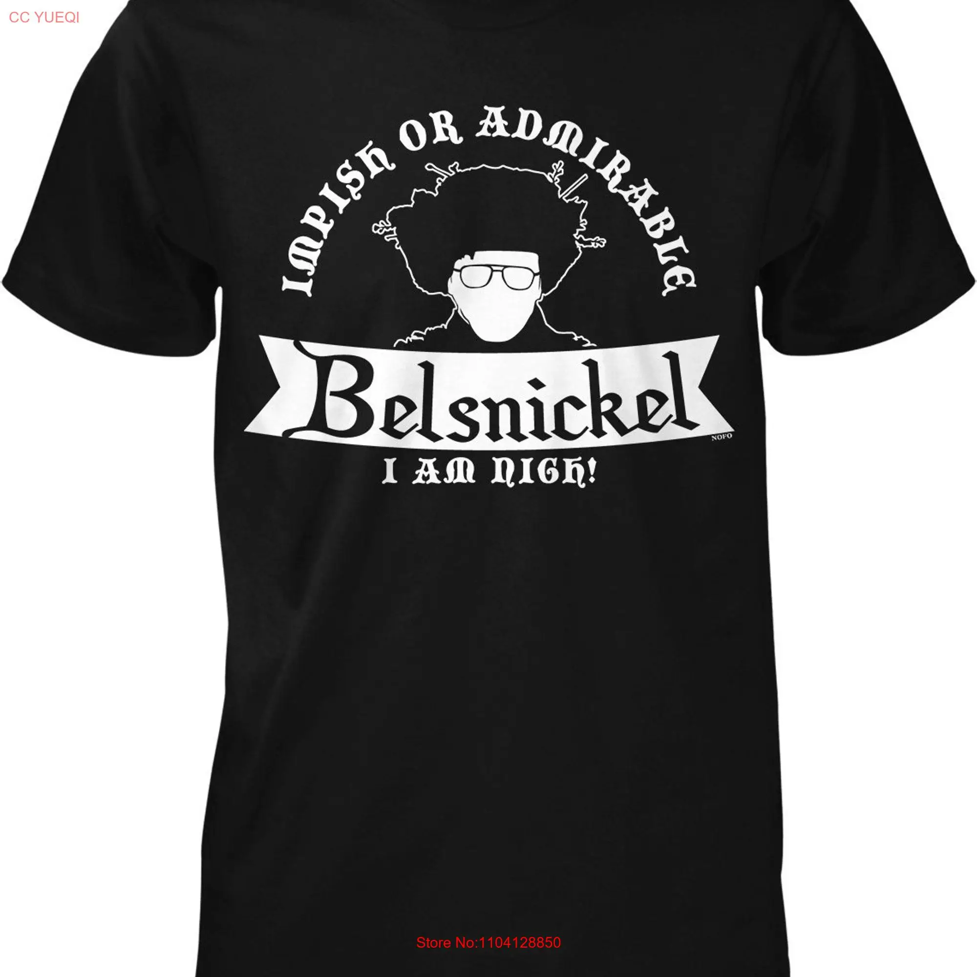 Belsnickel Impish or Admirable I am Nigh Men's T shirt HOOD_02828 long or short sleeves