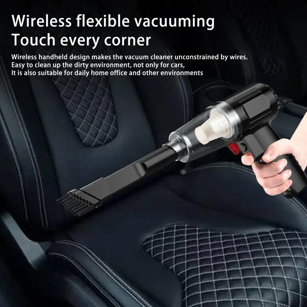 New Handheld Car Vacuum Cleaner 120W Powerful Suction Low Noise Rechargeable Wireless Multifunctional Car Cleaner Dust Remover