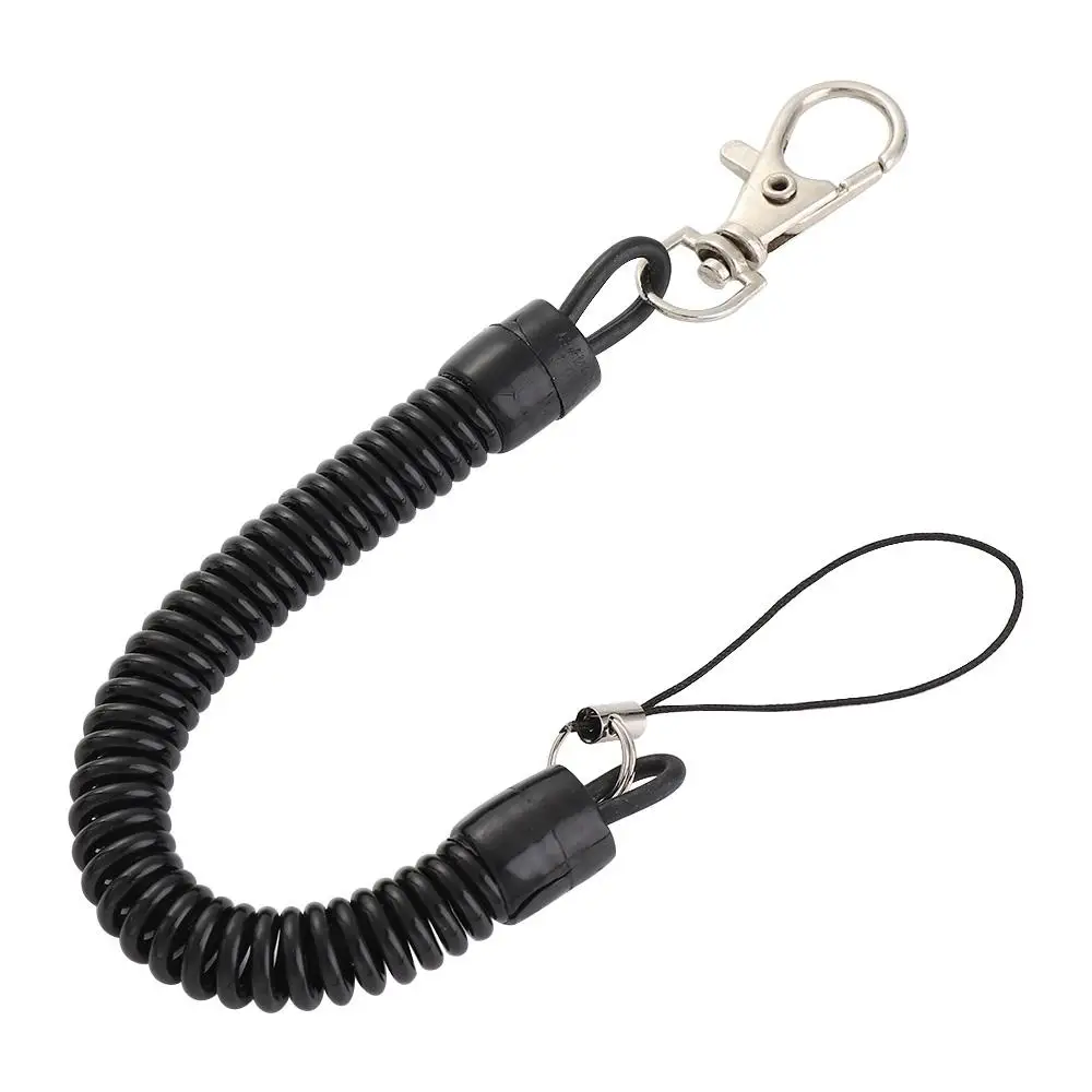 Practical Hanging Camping Mobile Phone Retractable Anti-lost Anti-theft String Key Keychain Buckle Lanyard Spring Rope