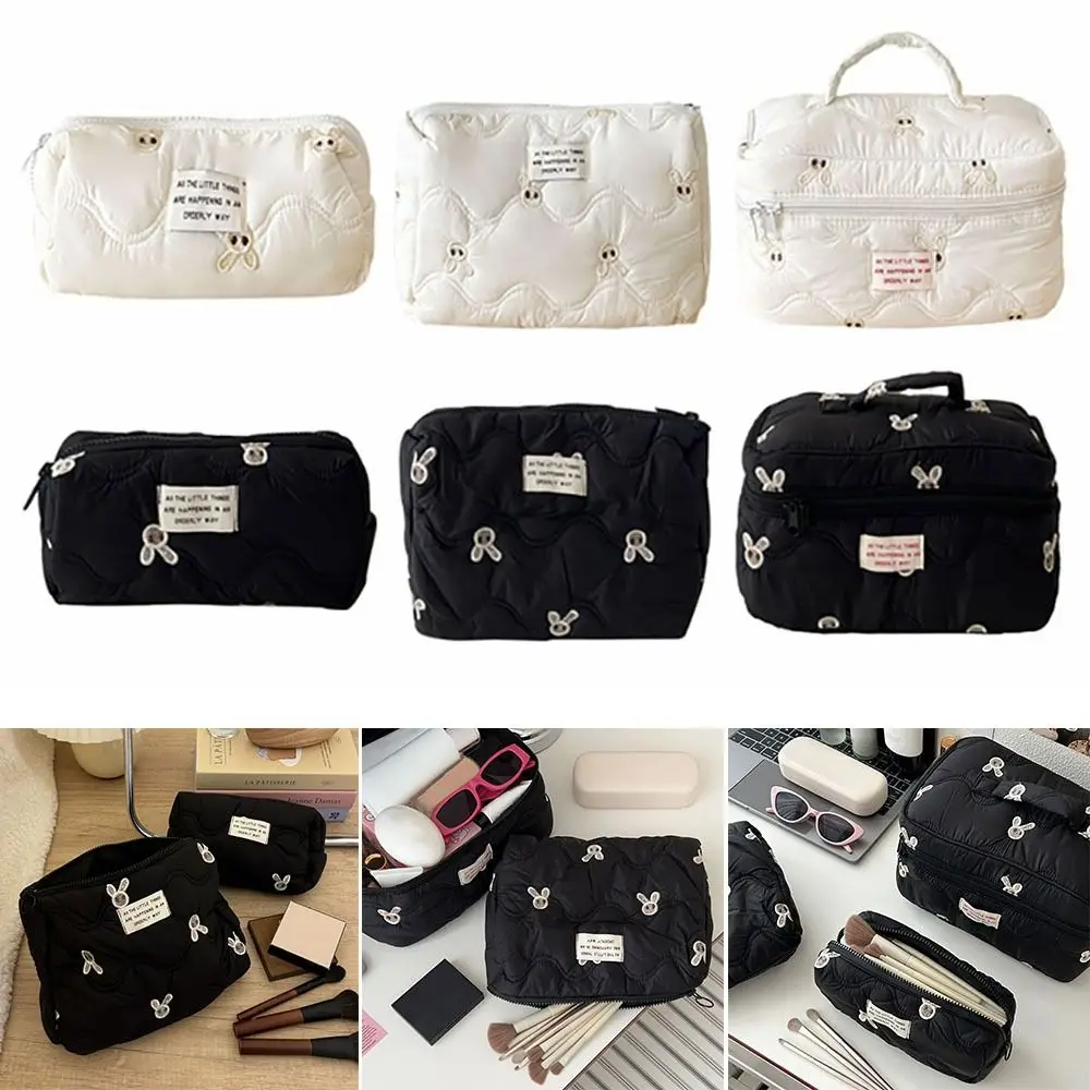 

High Quality Embroidery Makeup Bag Large Capacity Storage Bag Toiletry Bag Travel Organizer Portable Cosmetic Bag