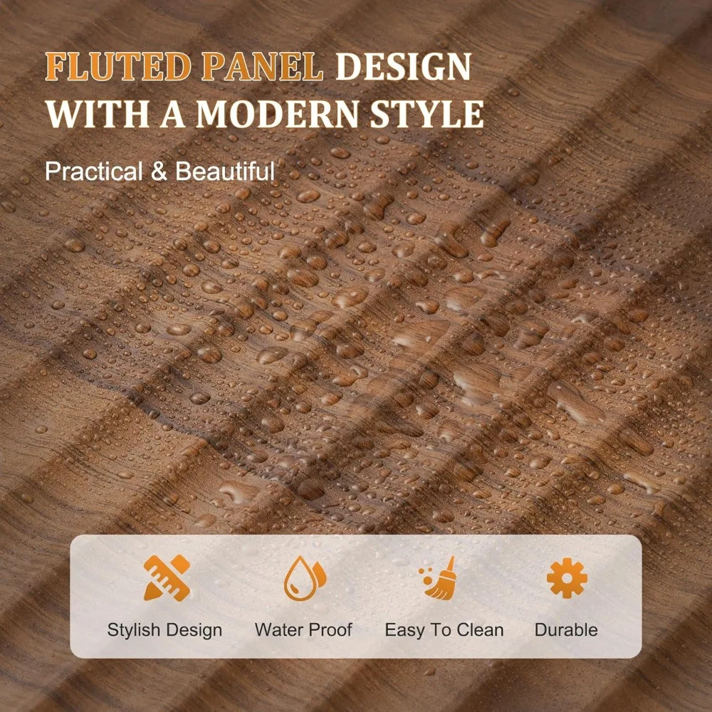 31.5 Fluted Lift Top Coffee Table with Storage, Square Coffee Tables for Living Room, Coffee Table