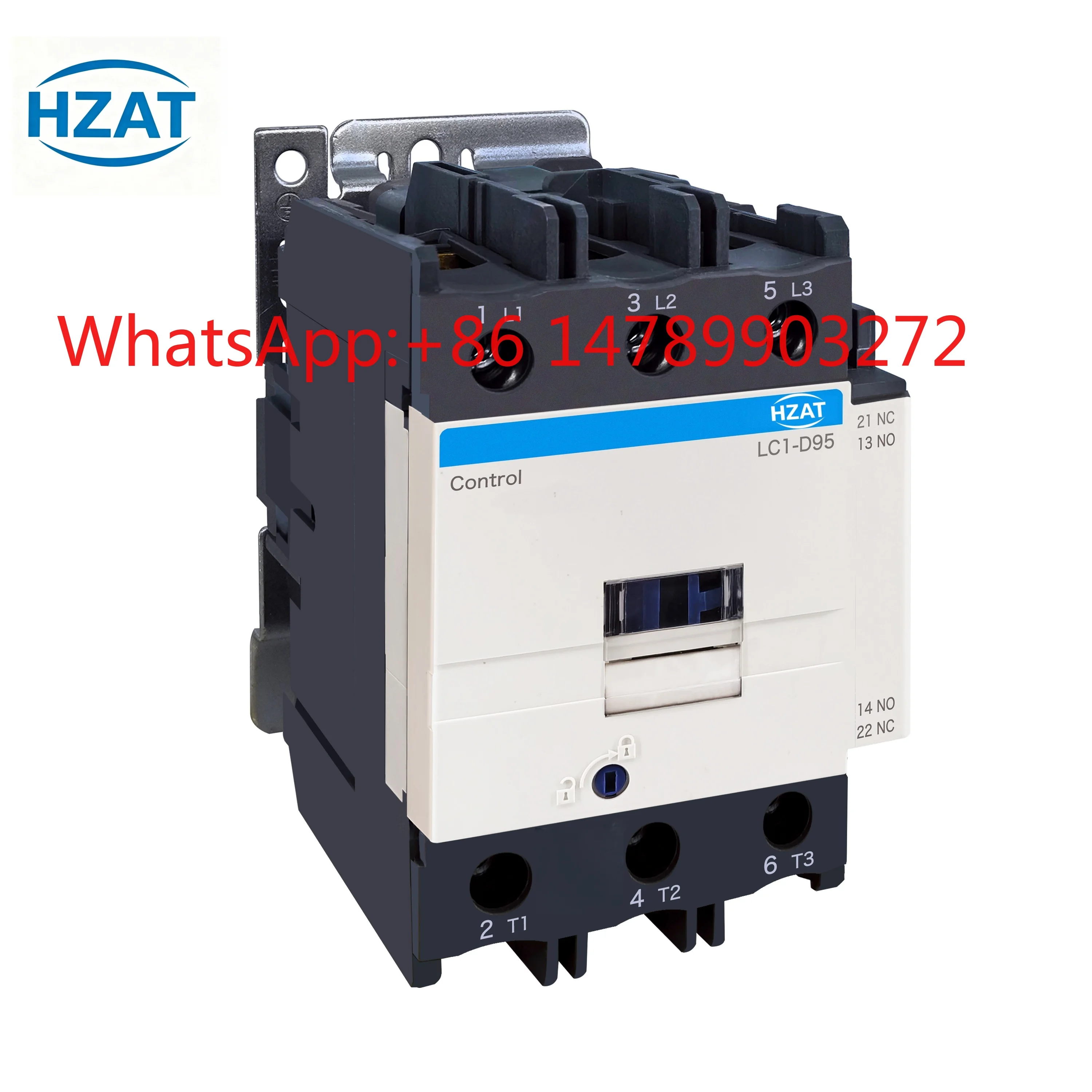 220V-440V AC Contactor with 1NO+1NC 50/60Hz Silver/Copper for Various Voltages & Frequencies