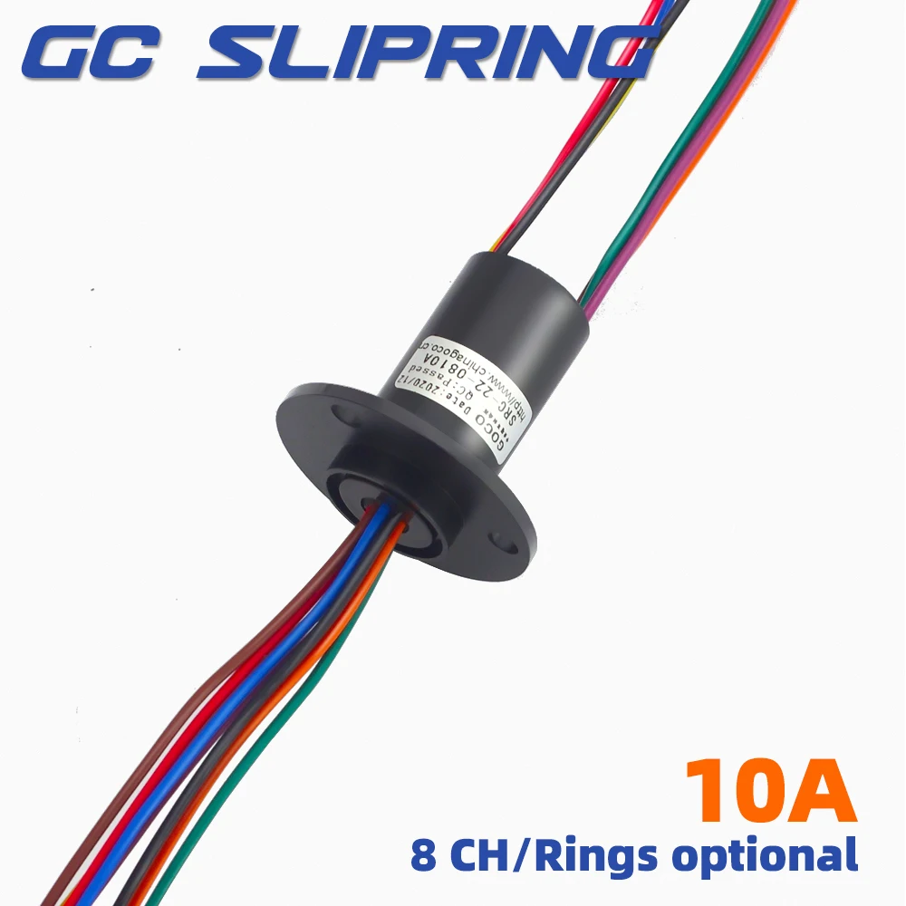 

Slip ring collector ring electric slip ring electric brush carbon brush rotating joint 8wire 10A current