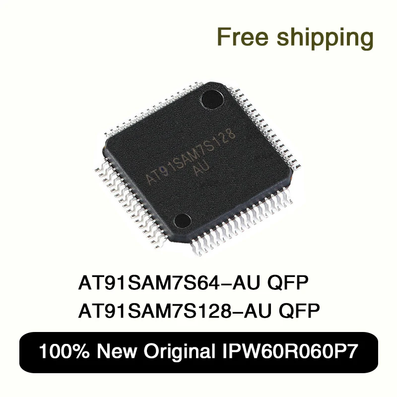 100% neue original at91s AT91SAM7S64-AU AT91SAM7S128-AU ic chip LQFP-64 embedded micro controller mcu halbleiter auf lager