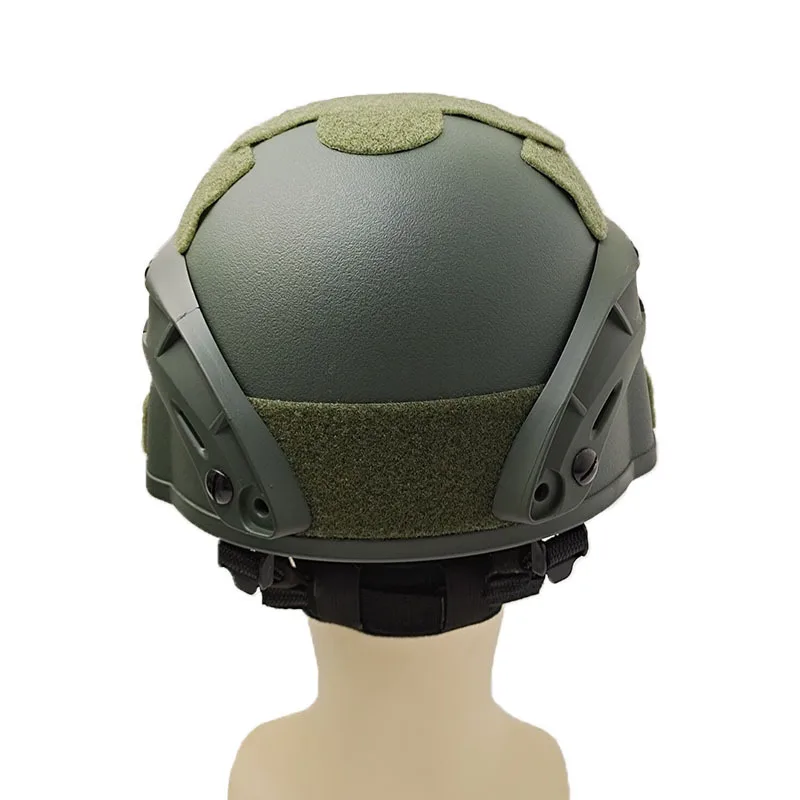 Airsoft Helmet MICH 2000 6mm ABS Plastic Adjustable ACH Paintball Tactical Helmet with Ear Protection Front NVG Mount Side Rail