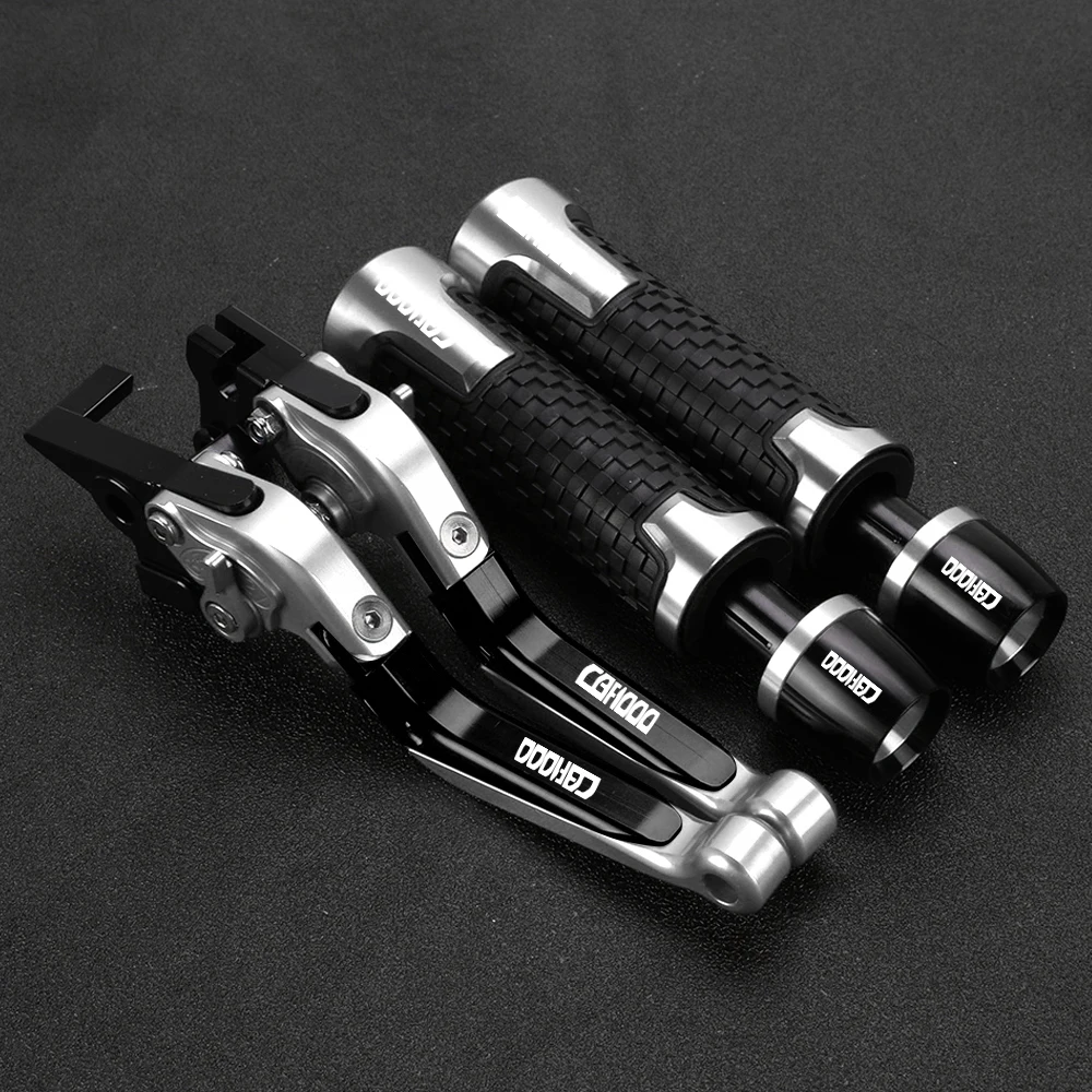 

For HONDA CBF1000 CBF 1000 2010 2011 2012 2013 Motorcycle Accessories Adjustable Brake Clutch Levers Handlebar Grips Ends Parts