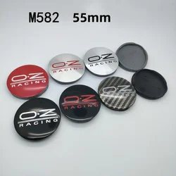 4pcs 55mm M582 Car Wheel Caps With O.Z OZ Racing Sport Emblem Logo Rim Hubcaps Cover Badge Styling Accessories For VW Golf Polo