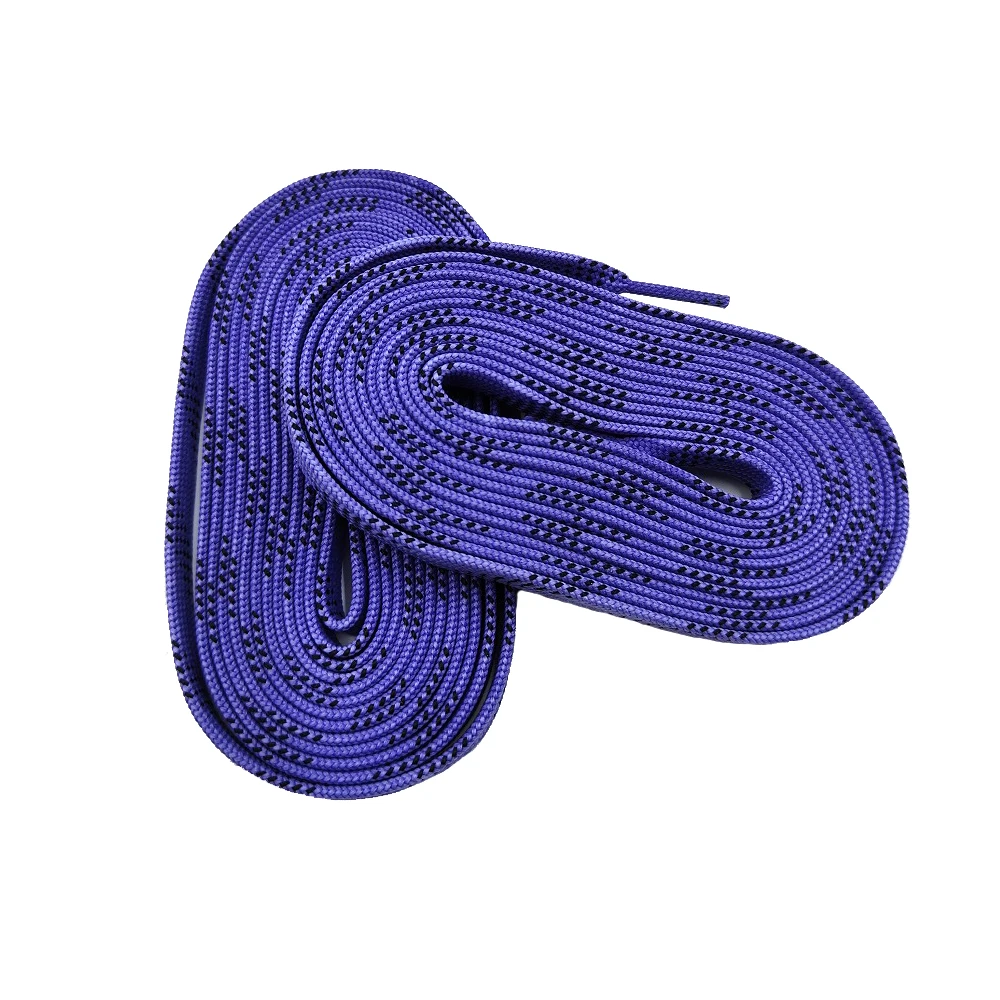 Waxed Hockey Skate Laces 84/96/108/120in Box-Packed Ice Hockey Shoelaces Dual Layer Braid Extra Reinforced Shoelace