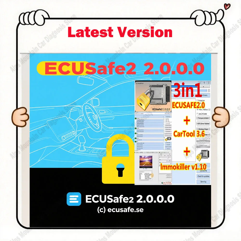 

ECU Safe 2.0 Diagnostic Tool New Software for Car And Truck ECU Programming - Safe And Efficient Automotive Diagnostic Solution