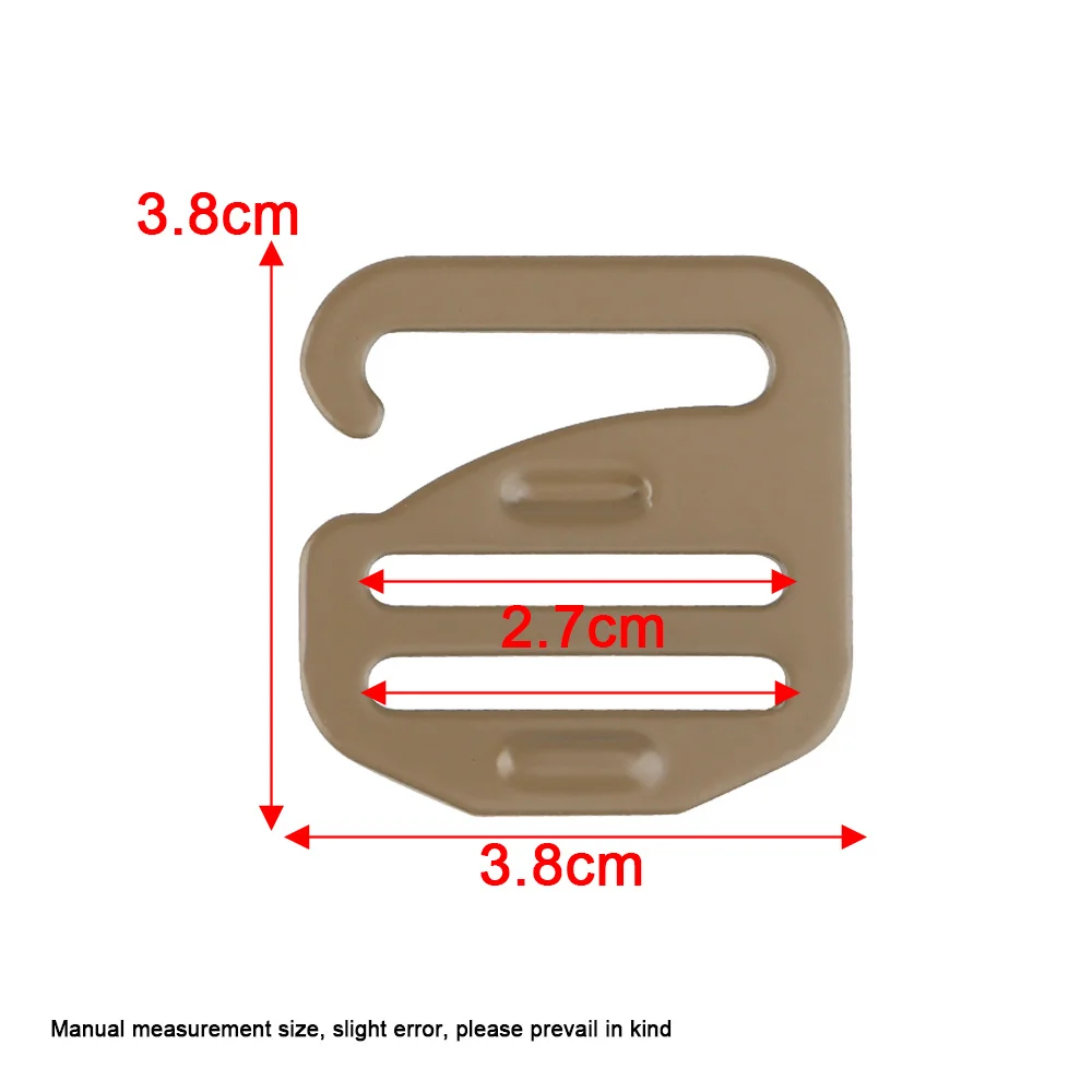 Gancho táctico FCPC G para correa, chaleco de caza DON/DOFF, conector de bolsa MAG de canguro, accesorios de punto de fijación Modular de Metal