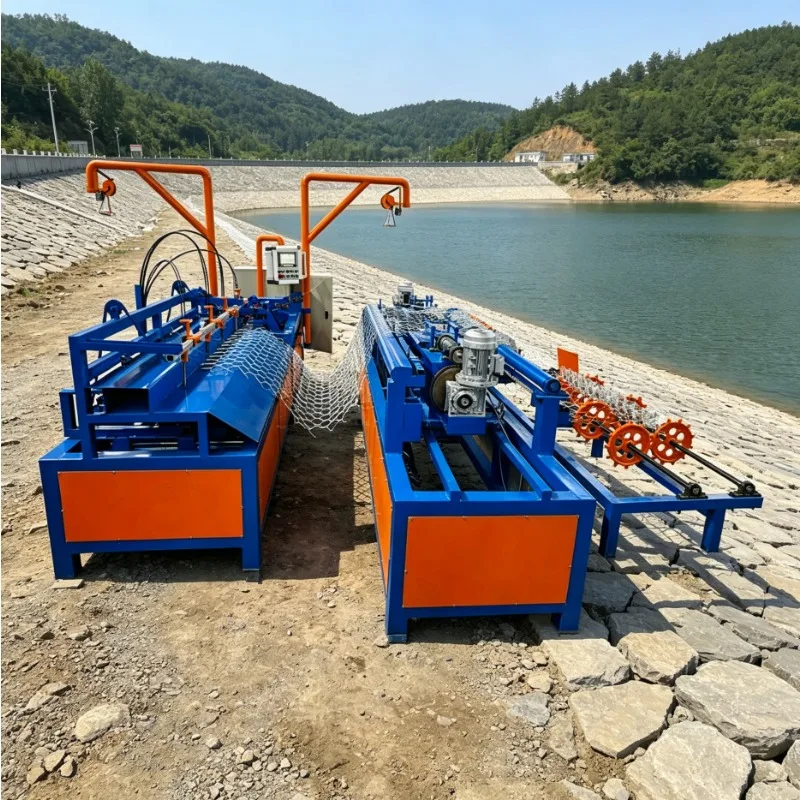 Automatic Crimped Wire Mesh Making Machine Iron Fence Net Weaving Equipment Heavy Duty Mining Screening Industrial Use