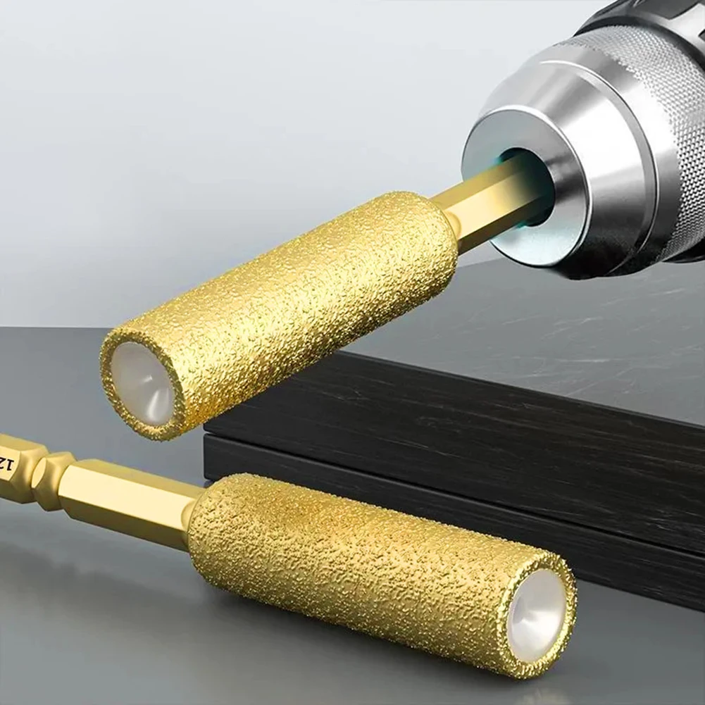 

6 шт. 6-12 мм шестигранный хвостовик колонкового сверла быстросменный шестигранный хвостовик для фарфоровой гранитной плитки, открывалка для мраморных отверстий, сверлильные инструменты