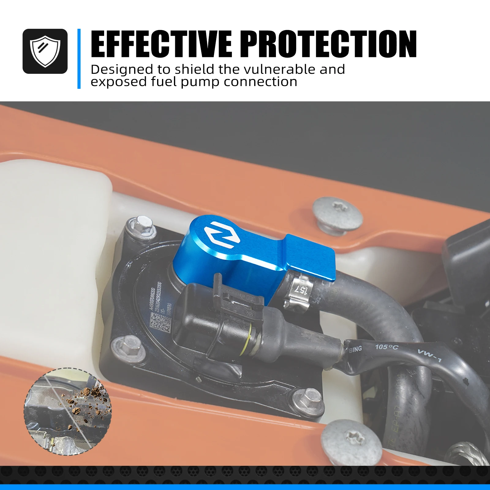 For 2025 2024 Husqvarna TE 300 TE 250 TE FE 501 450 350 300 250 150 125 FC FX TX TC CNC Motorocycle Fuel Pump Protector Cover