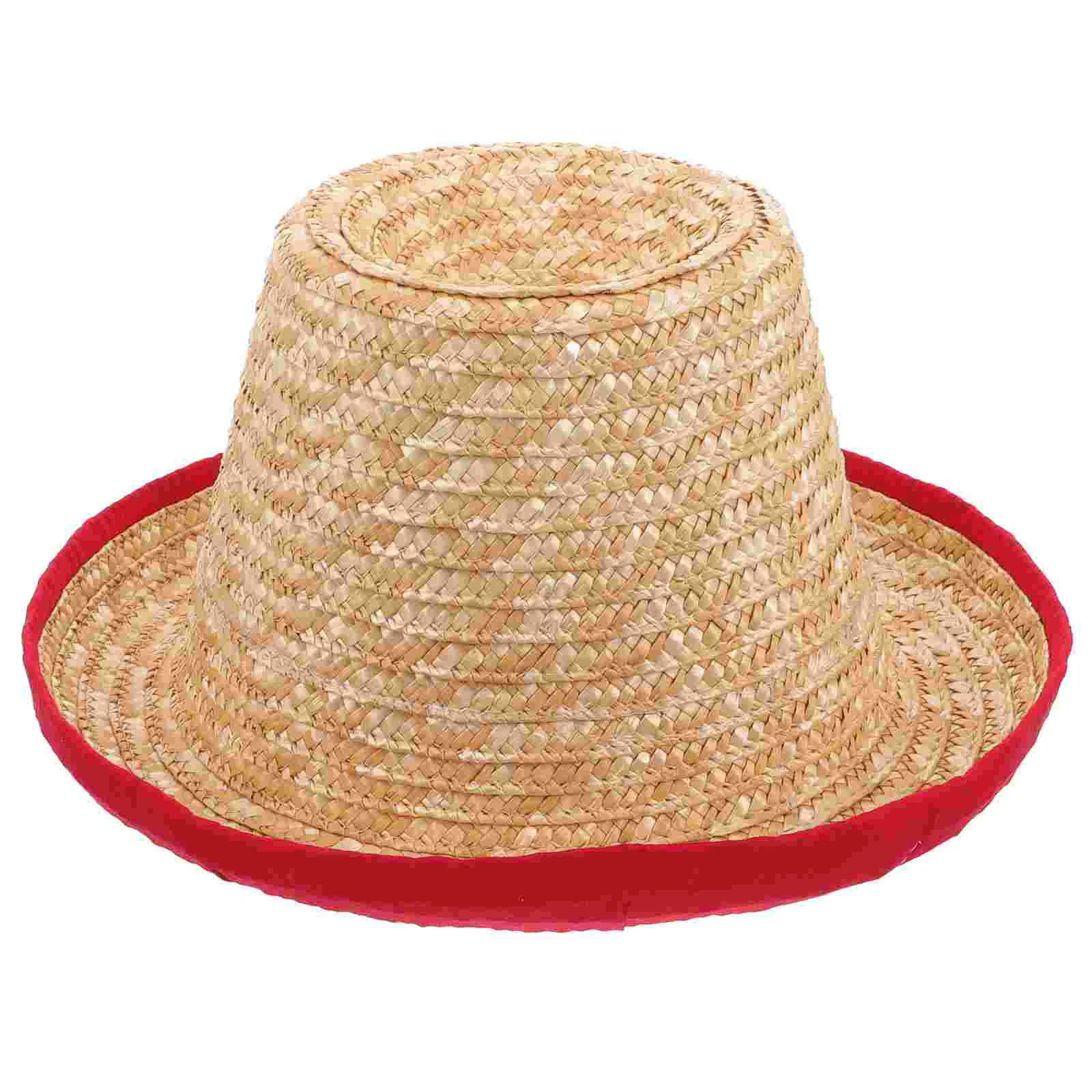 Called Celebrity Props Acrobatic Performance Nose Juggling Straw Hat Stage Cap Child