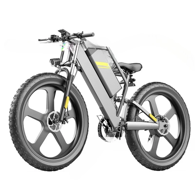 Lithium battery off-road electric bicycle power scooter beach mountain bike double disc brake battery car