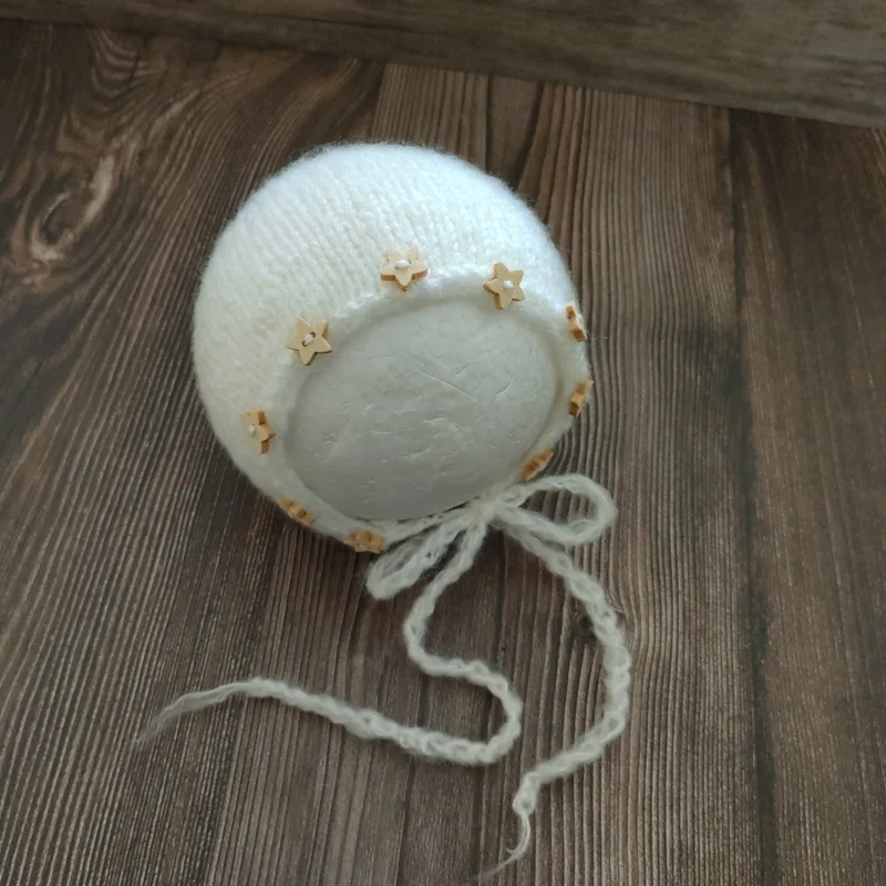 Sombrero de estrella de Mohair para recién nacido, accesorios de fotografía para bebés, suministros de estudio fotográfico para niños