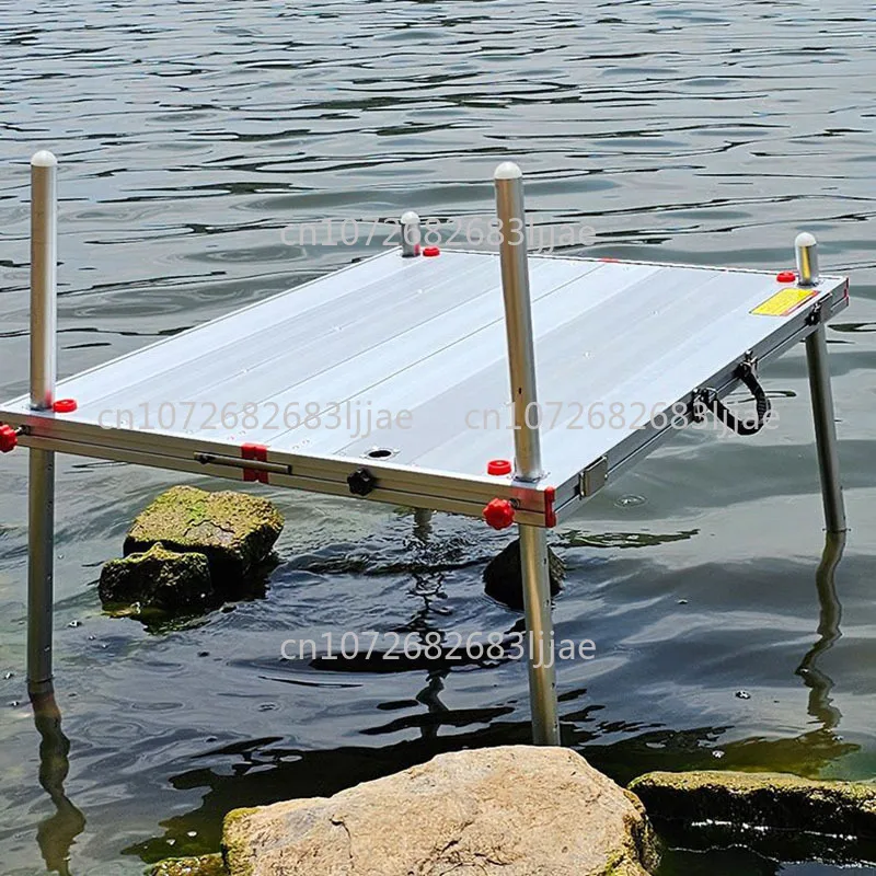 

Aluminum Alloy Ultra Light Fishing Platform Foldable Thickened Fish Sediment Freshwater FootrestFishing pedestal