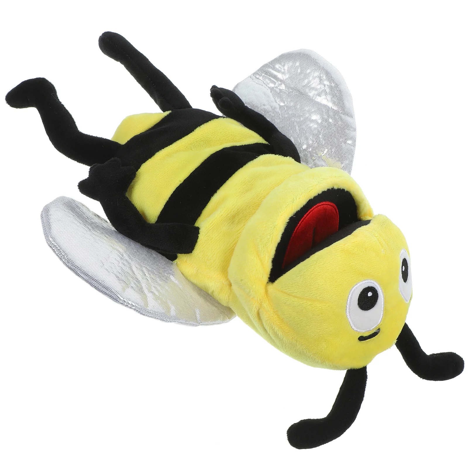 Bee Hand Puppet Emulated Animal Toy Plush Early Education Puppets Cotton Cartoon Child