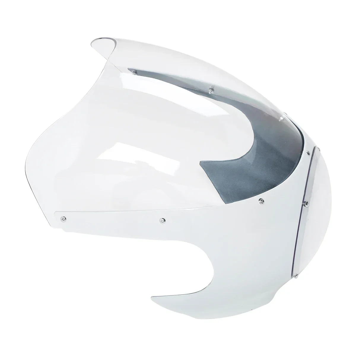 

Motorcycle Parts 5 3/4" Cafe Racer Headlight Fairing Windshield Windscreen For Harley Sportster XL 883 1200 Dyna White