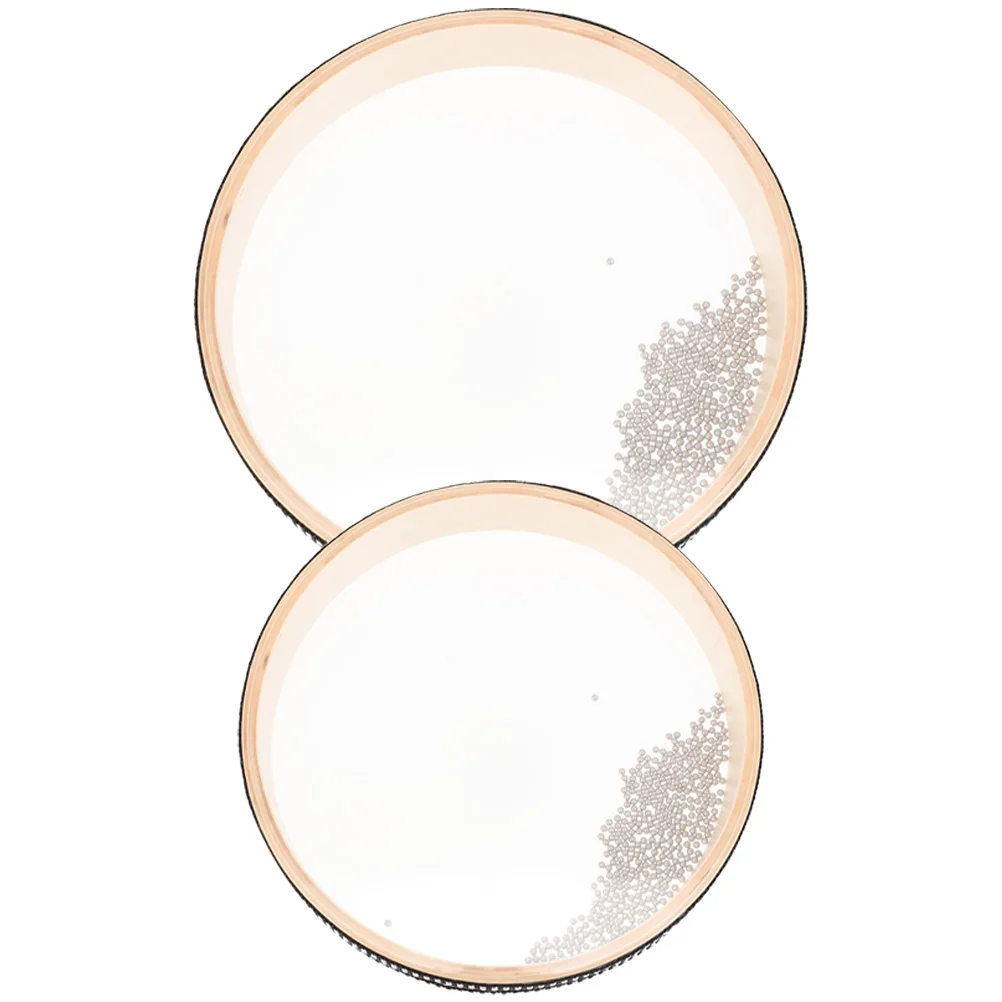 2 個サーフドラム子供楽器ウェーブビーズハンドパーカッションオーシャンサウンド子供