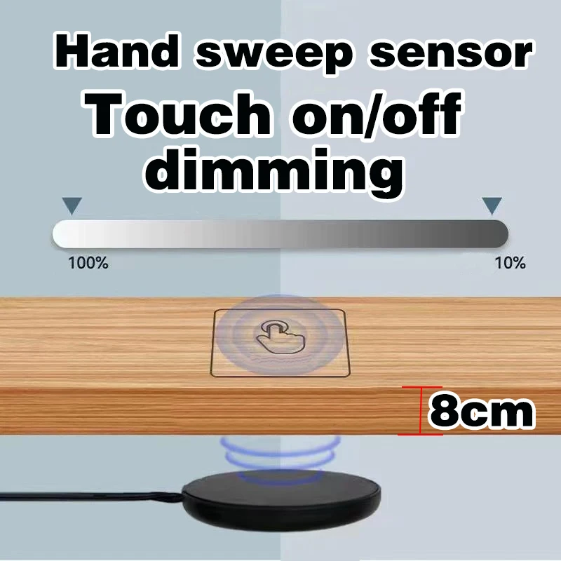 12V panel touch switch dimmer sensor with switch LED dimmer touch sensing hidden wood furniture lighting customization