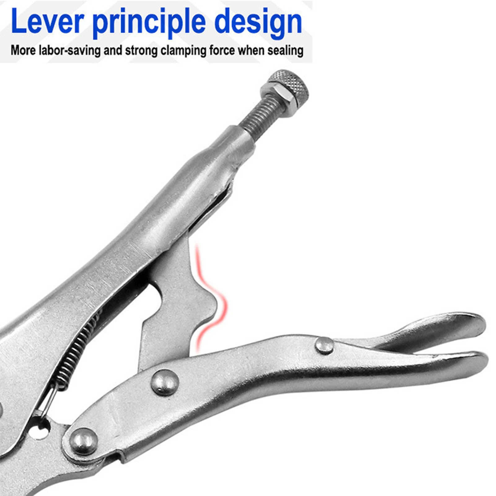 Pinch Off Lock Tool Pinch Off Pliers Pipe Sealing Lock Tool 45 Steel Clamping Fitting with Tension Spring 7mm Pipe Clamp Pliers