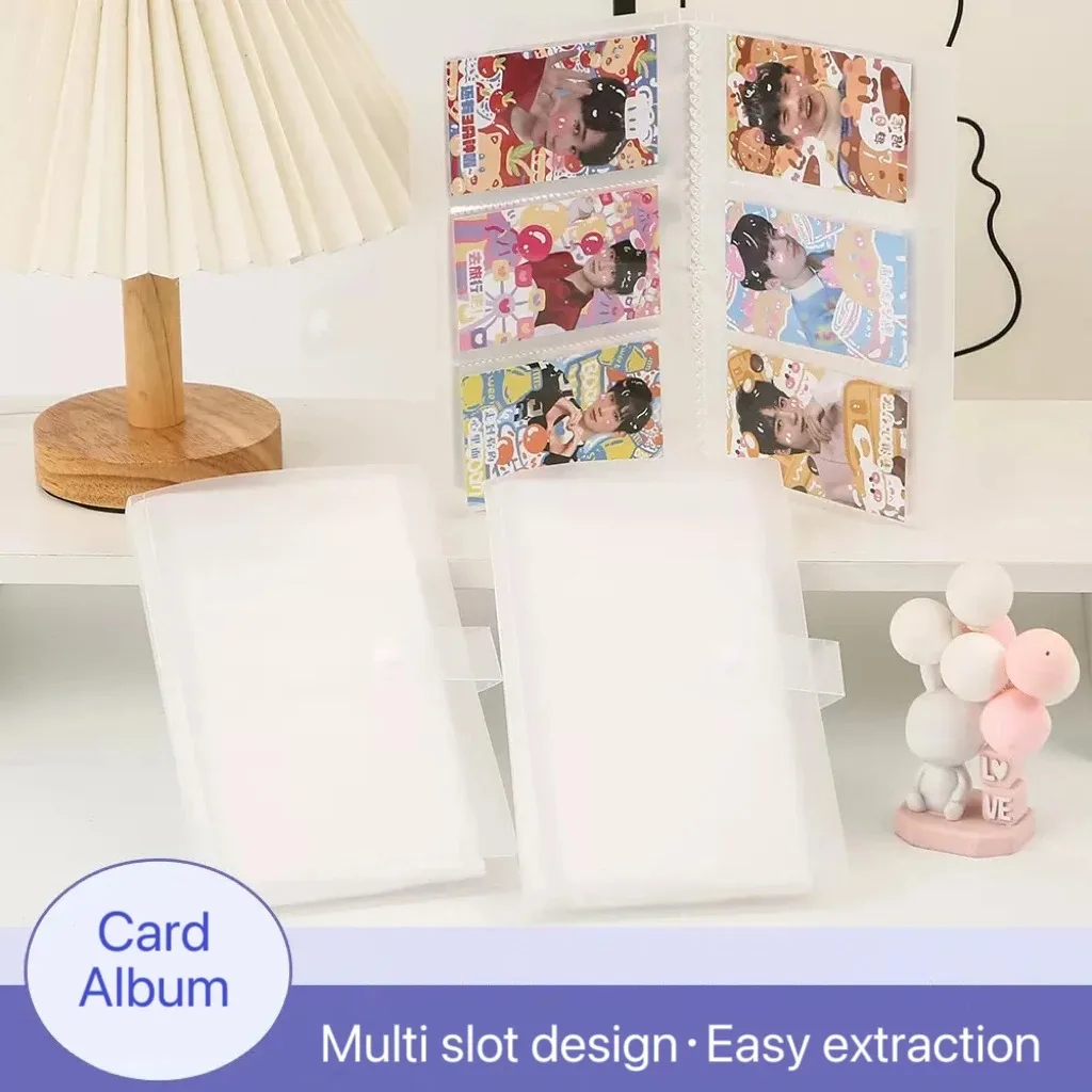 

/120-240 Slot Card Holder Photo Album Business Card Book Star Chasing Business Three Inch Transparent Card Bag..