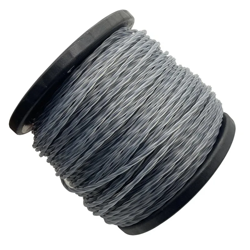 LUSQI Type 3 Spiral Trimmer Line 2.0mm*100m High-Impact 1/2Pcs Reel For Brush Cutter Lawn Mower & Garden Weed Eater