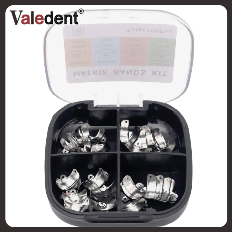 

Dental Matrix Bands Palodent V3 Style Sectional Contoured Matrices Ring Wedges Clamp Stainless Steel Refill