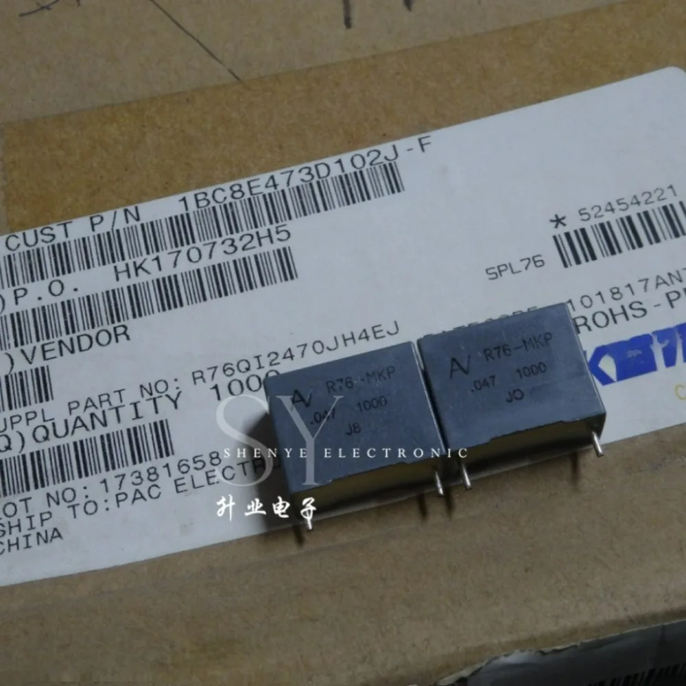 10PCS AV R76 0.047uf/1000V 47nf 473 Brand new 15mm film capacitor R76QI2470JH4EJ