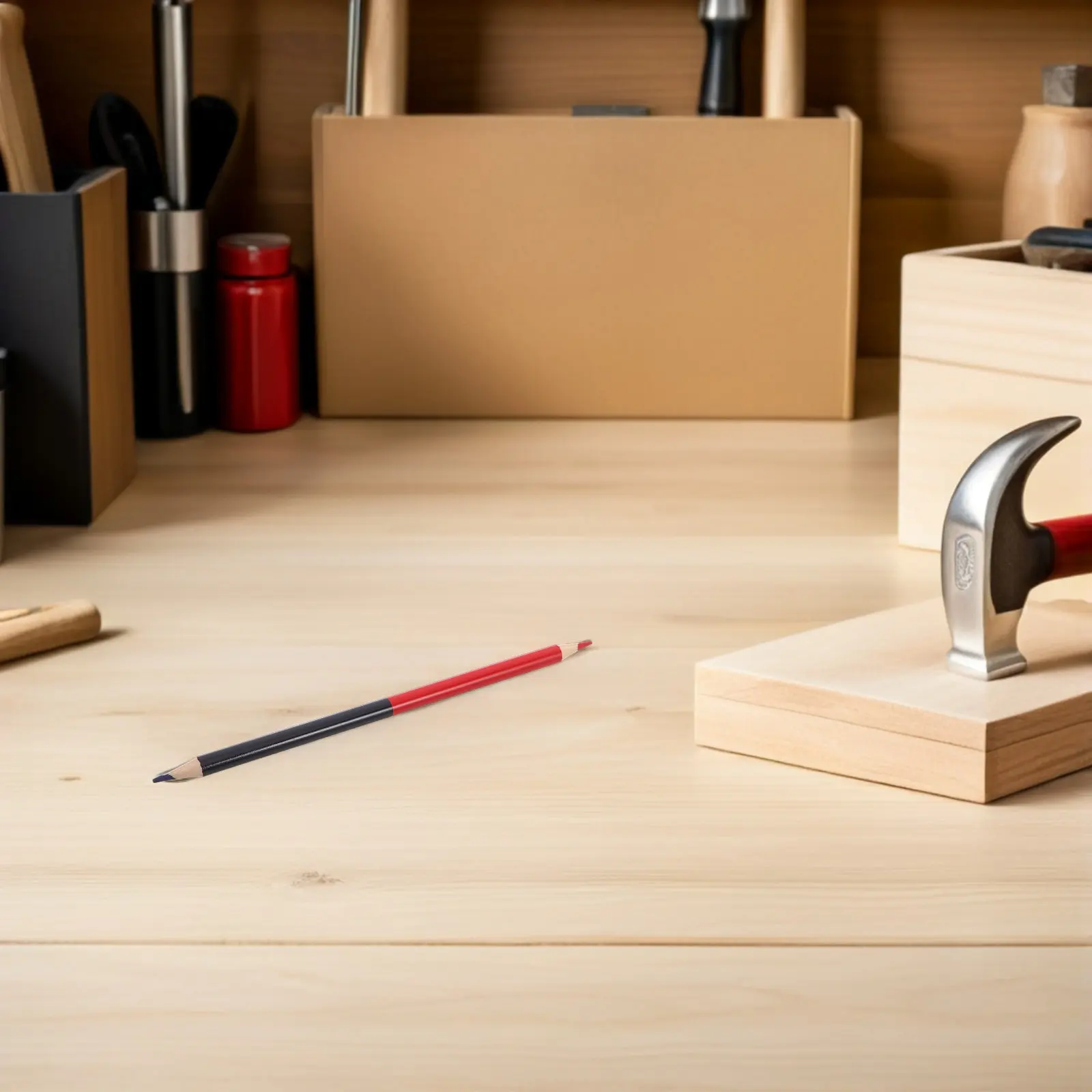 

Набор из 12 красных и синих деревянных карандашей для плотников: высококачественные стираемые маркерные карандаши для строительства, черчения, рисования и работы с мебелью