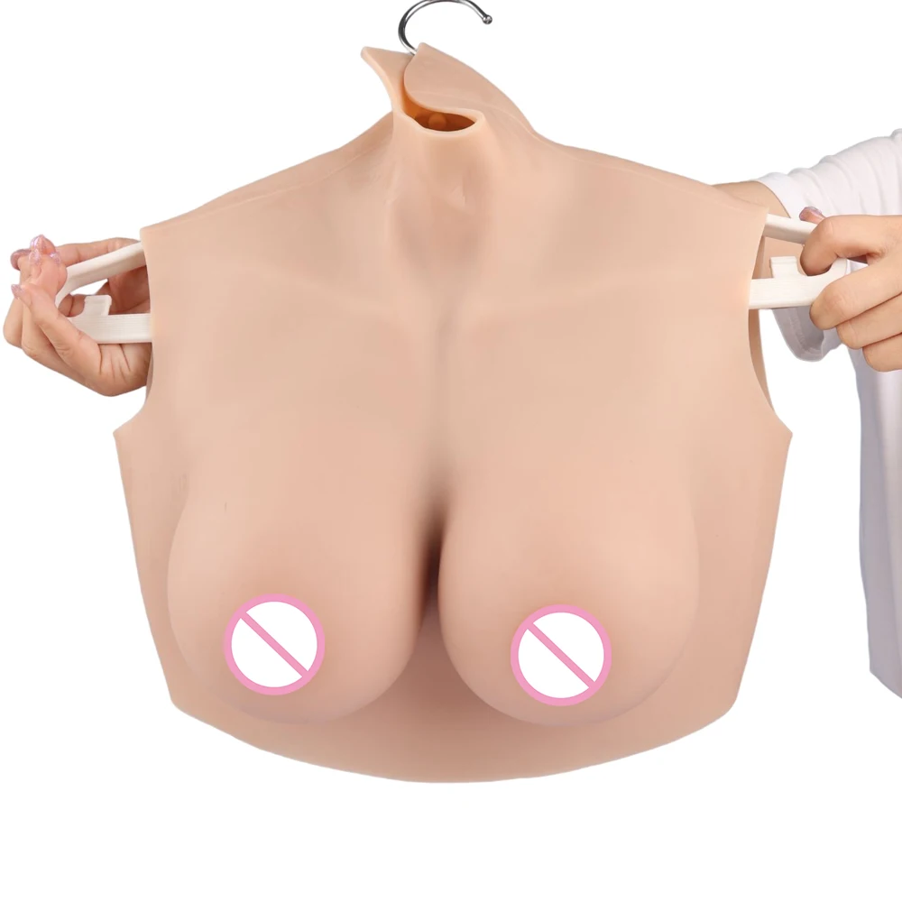 Tgirl Silicone Breast Big Tit No Oil Fake Boob Sexy Round Chest for Women Crossdresser Sissy Transvestite Cosplay 6th Huge Chest