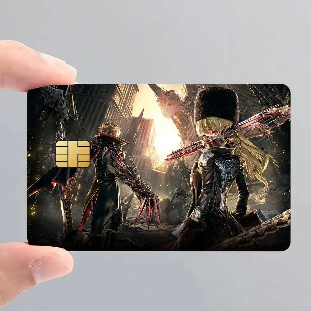 Game Code Vein Card Stickers for Bank Access Protective Waterproof Film Cover Sticker Surprise Gift