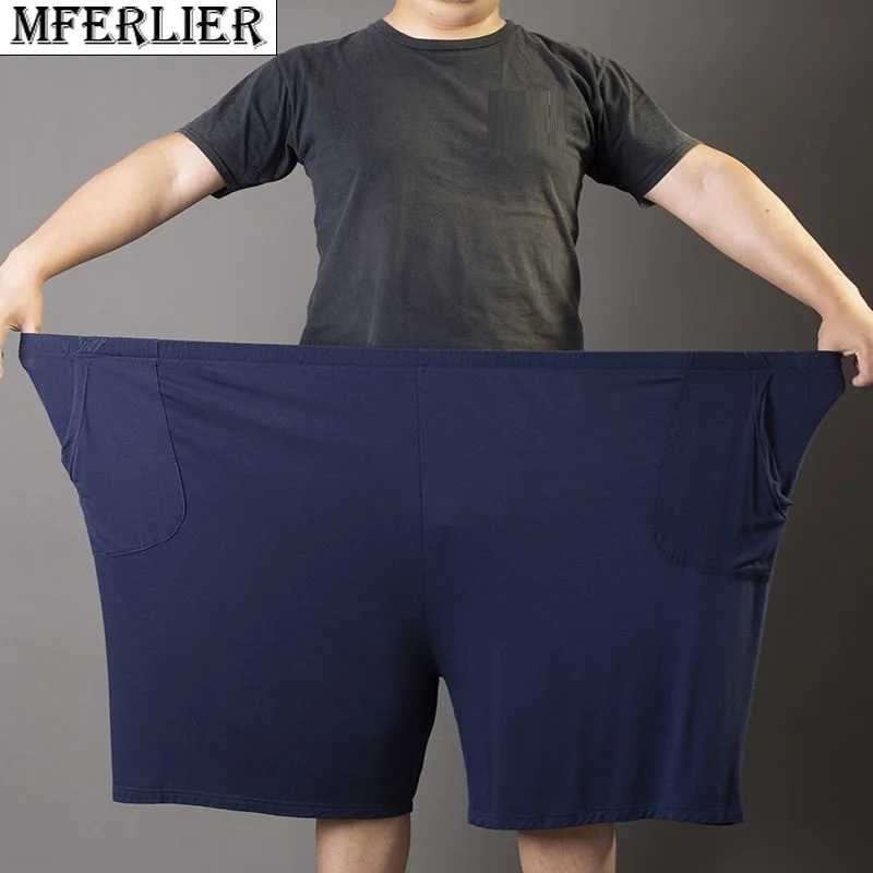 summer men modal shorts thin casual sleep wear shorts Breathable elasticity plus size 9XL 10XL 12XL home wear shorts soft thin