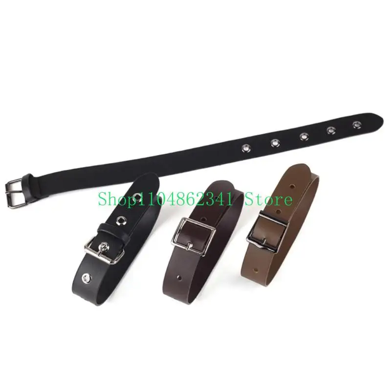 652F Outerwear Cuff Replacement Straps with PU Leather Look and Buckles Closure, 2 Pack Cuff Fasteners for Coat Sleeve