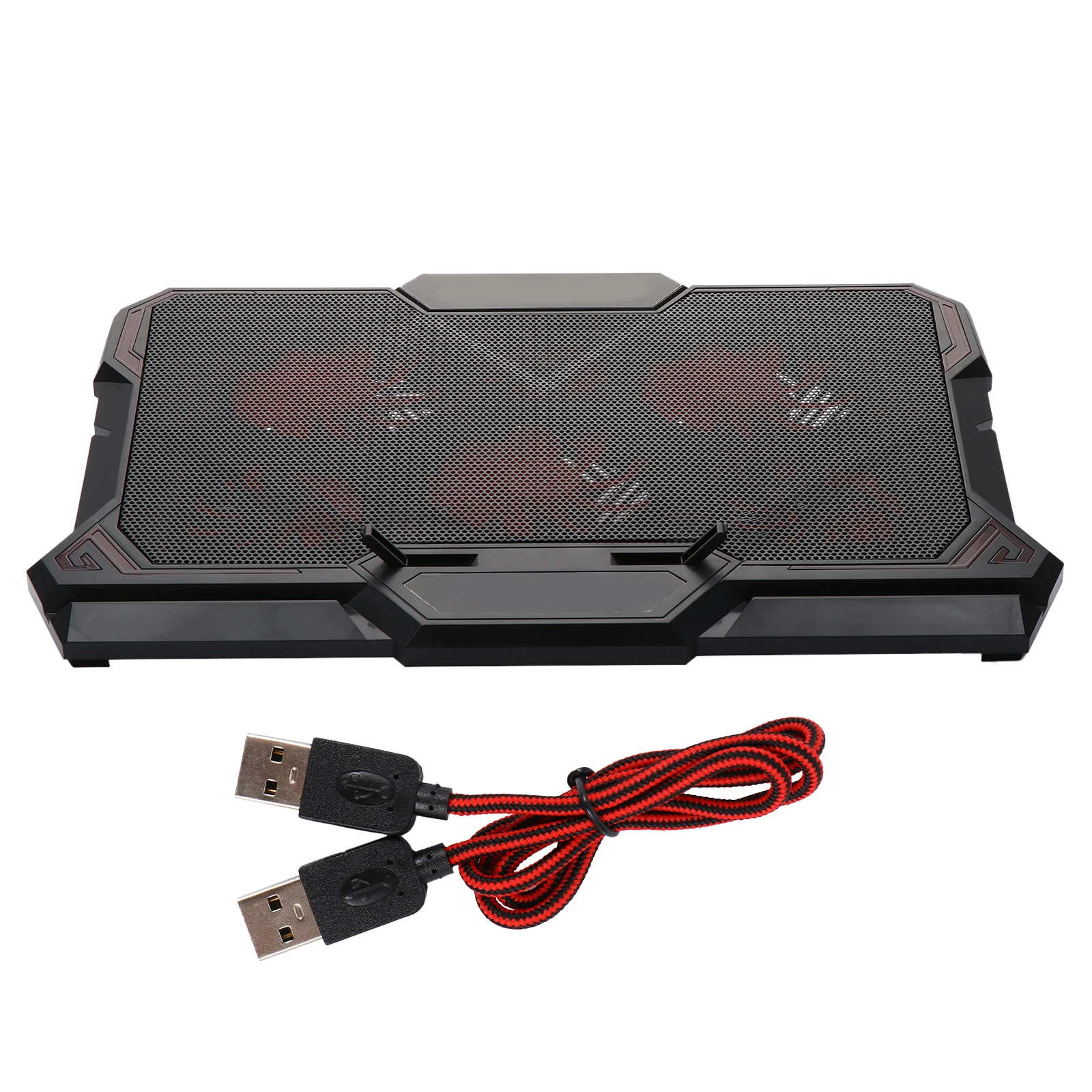 

Laptop Cooling Pad 6 Fans Adjustable LED Quiet Non Extra USB Port 13-17 Inch Laptop Cooler
