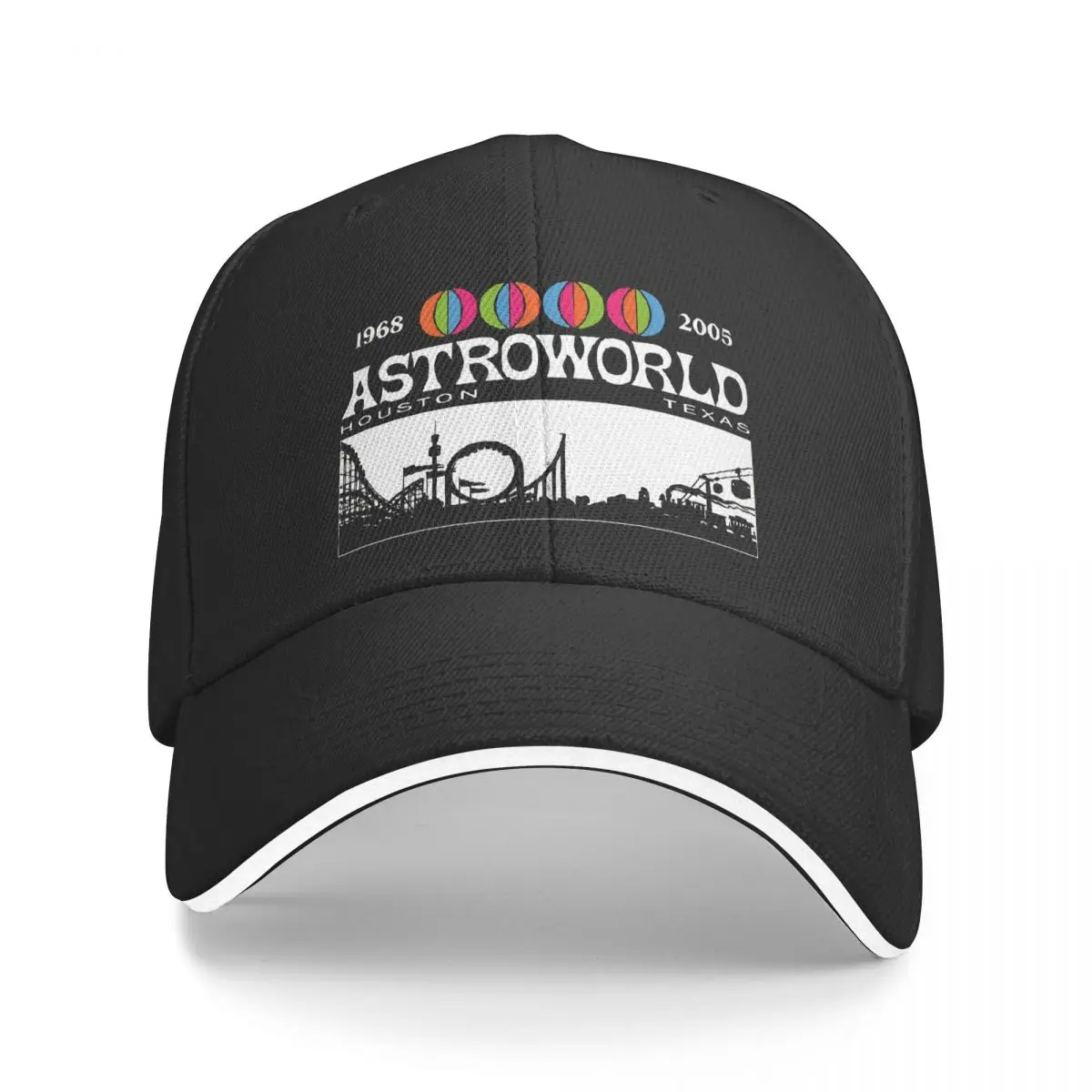 Astroworld Houston 54014626 Unisex Baseball Cap Casual Outdoor Cap   Hip Hop Golf Hats Summer Adjustable Hat