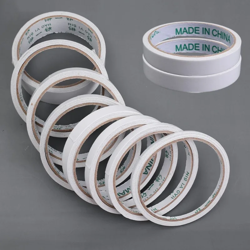 Double Sided Tape Super Strong Double Faced Powerful Hand Tearing Adhesive Tape for Mounting Fixing Pad Sticky Paper 8M 1Roll