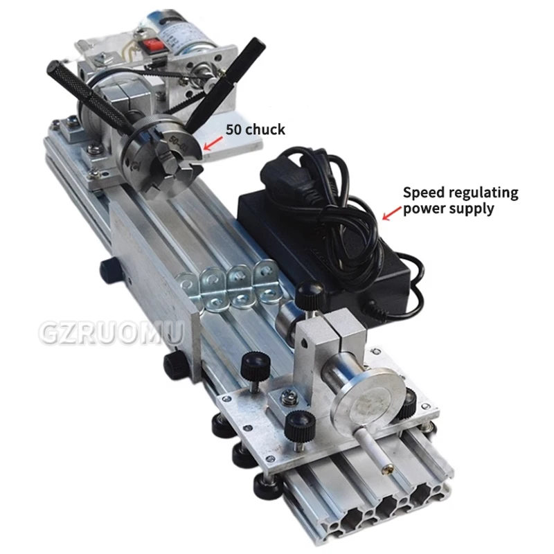 CNC Rotary Axis 775 50 Chuck Activity Tailstock 400mm560mm600mm Chuck 3-jaw 4-jaw for Router Lathe Engraving Milling Machine