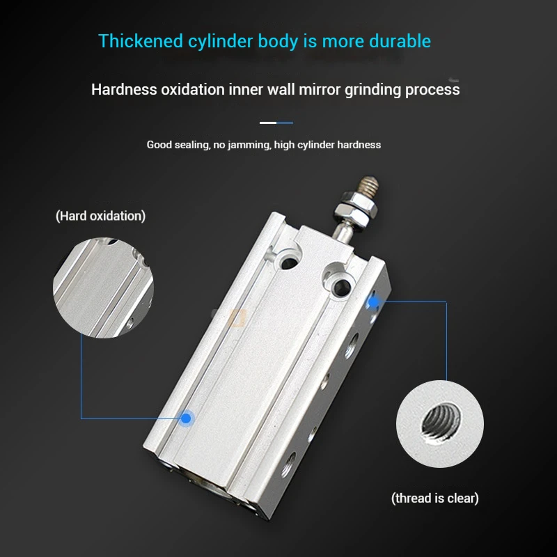 Miniatur pneumatische freie Installation Mehrfach position fester Zylinder Dermd6/10/1/4-15*25*50