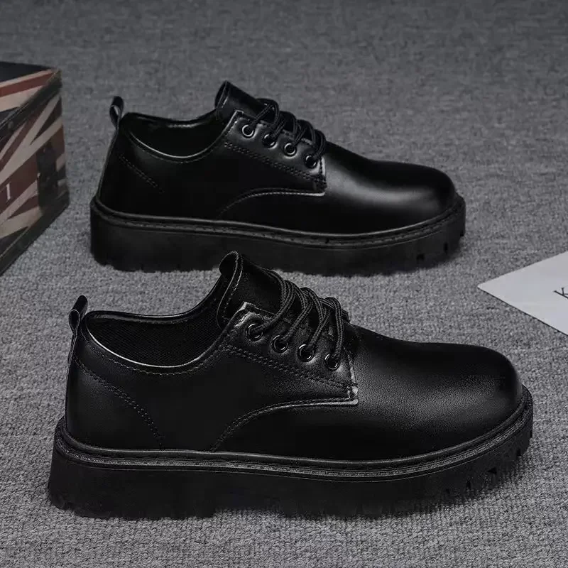 

Мягкие лоферы на платформе с круглым носком, модельные туфли, мужские дешевые распродажи, жидкость, офисная вечеринка, официальная новая социальная обувь для мужчин