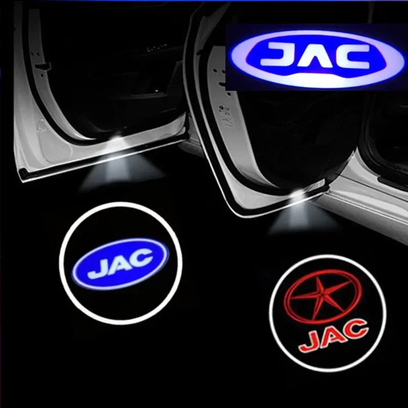 

2PCS Auto Badge Door Shadow For JAC S3 s5 A30 a13 T6 t8 m4 M2 Interior Parts Tools Ghost Shadow JAC Door Light For JAC Car Style