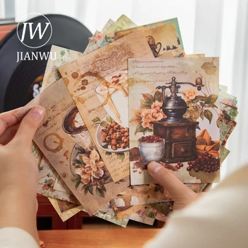 JIANWU 스트리트 코너 커피숍 시리즈 빈티지 꽃 소재 종이, 크리에이티브 DIY 정크 저널 콜라주 정크 저널, 30 매 Best5 JIANWU 스트리트 코너 커피숍 시리즈 빈티지 꽃 소재 종이, 크리에이티브 DIY 정크 저널 콜라주 정크 저널, 30 매 Best5