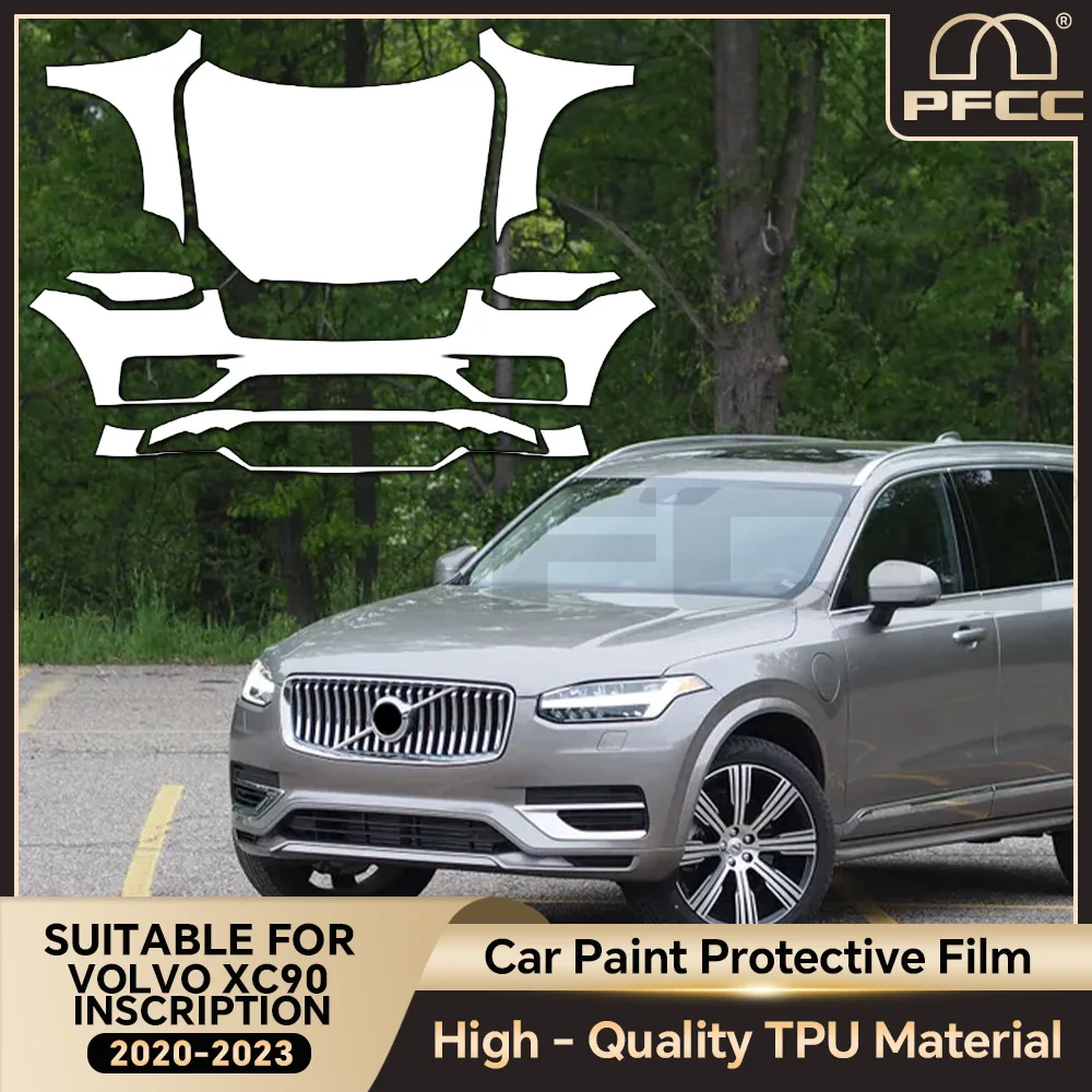 

9MIL For Volvo XC90 INSCRIPTION T5 T6 B5 B6 2020-2023 PPF TPU Paint Protection Film Car Body Pre-cut PPF Bra Clear Anti-scratch