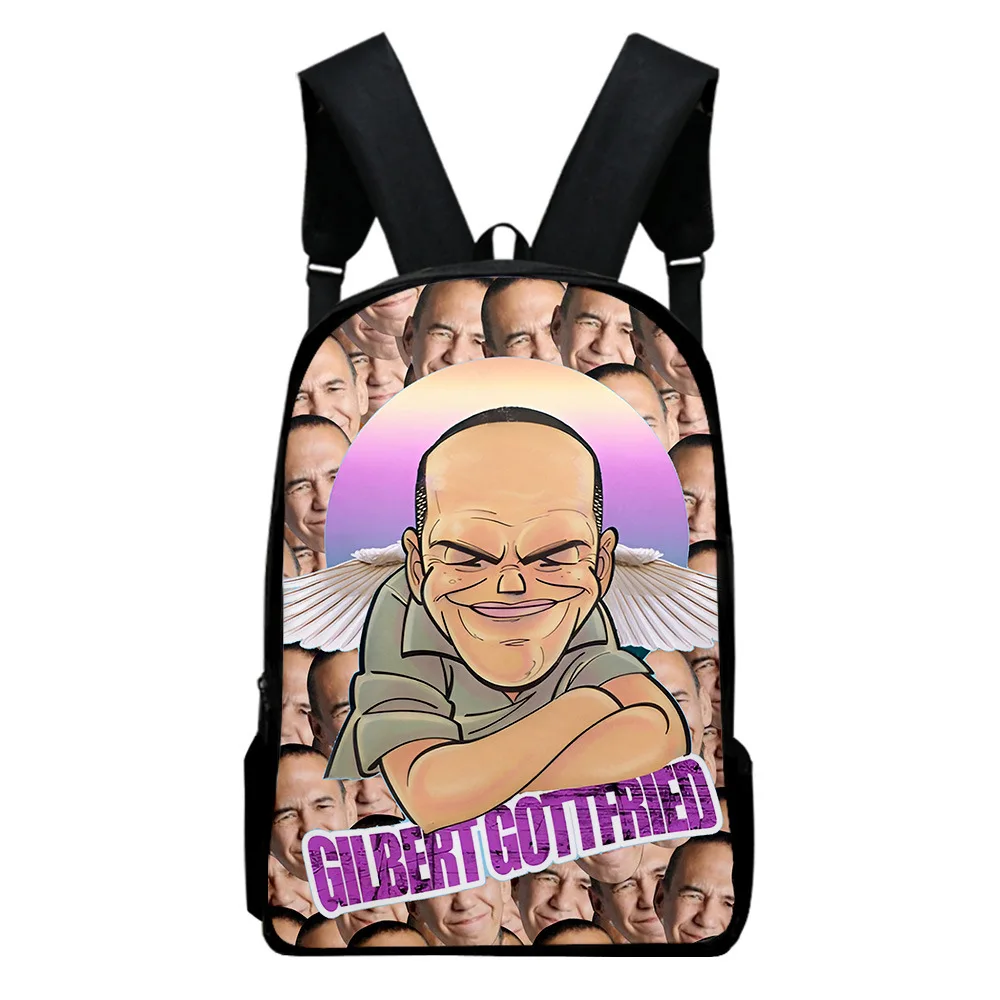 

Luxury Novelty Gilbert GOttfried Notebook Backpacks pupil School Bags 3D Print Oxford Waterproof Boys/Girls Laptop Backpacks