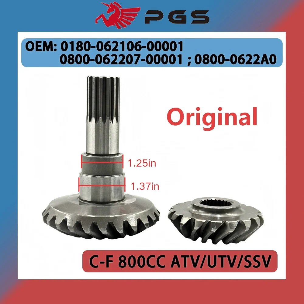 Original Drive & Driven Bevel Gear Comp For CF X8 UFORCE ZFORCE 800 0180-062106-00001 0800-062207-00001 0800-0622A0